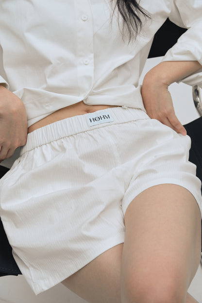 The Reversible Shorts in White