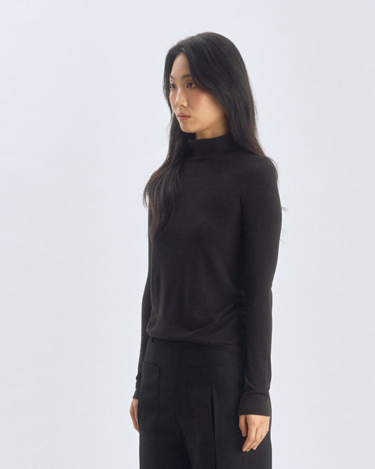 The Knights Turtleneck in Black