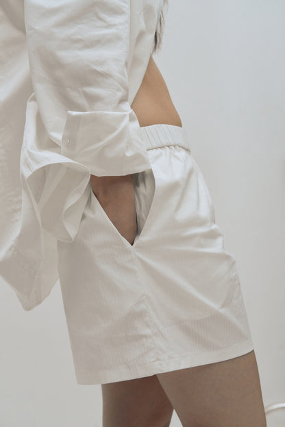 The Reversible Shorts in White